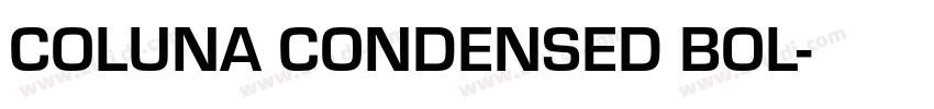 COLUNA CONDENSED BOL字体转换